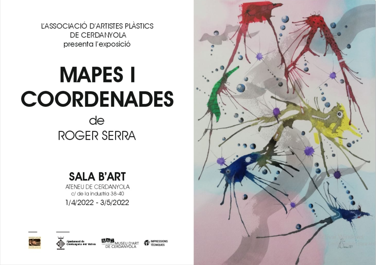 Exposició individual de Roger Serra @ Ateneu de Cerdanyola del Vallès · Sala B'Art