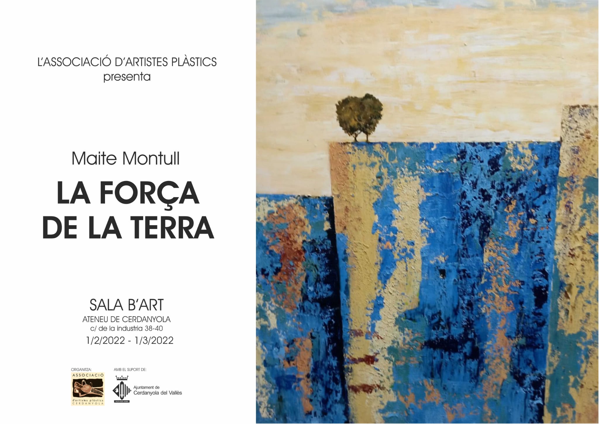 Exposició individual de Maite Montull @ Ateneu de Cerdanyola del Vallès · Sala B'Art