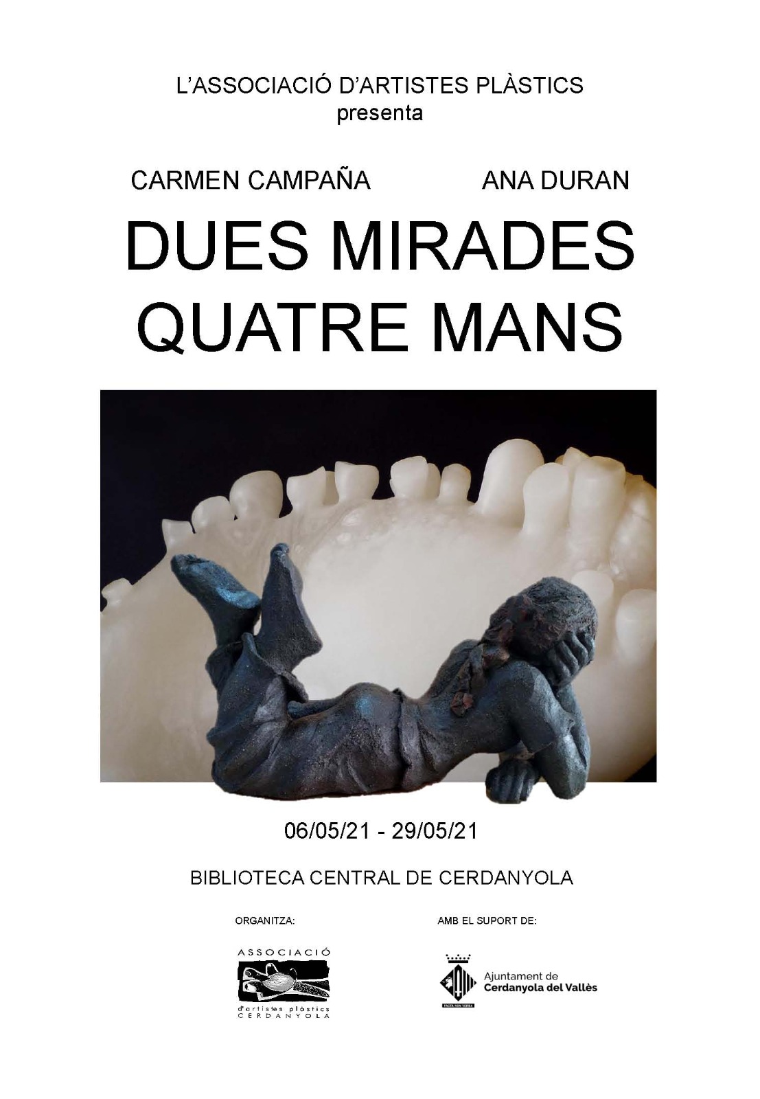 Exposició col·lectiva "Dues mirades quatre mans" @ Sala Elisa Arimany · Biblioteca de Cerdanyola del Vallès