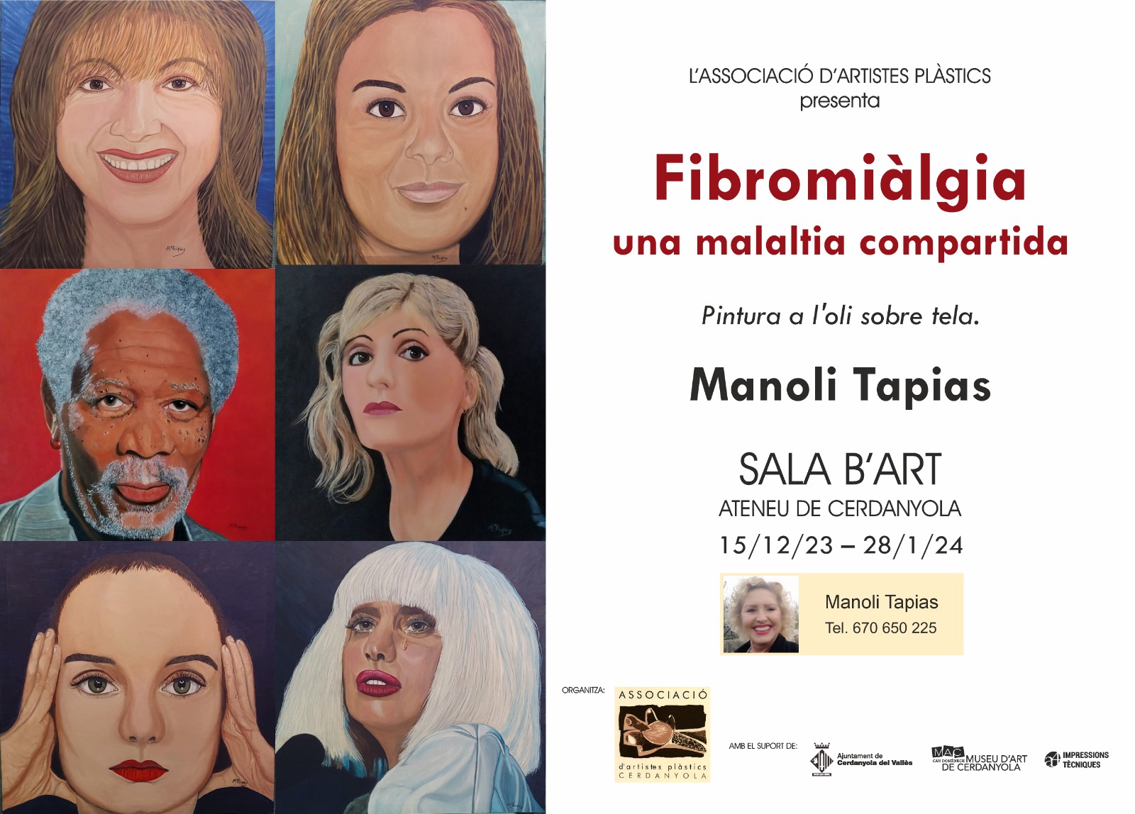 Exposició individual Manoli Tapias @ Ateneu de Cerdanyola del Vallès · Sala B'Art